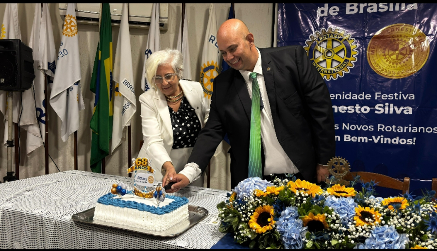 Rotary Club de Brasília celebrou 68 anos com homenagens e reforço ao legado comunitário