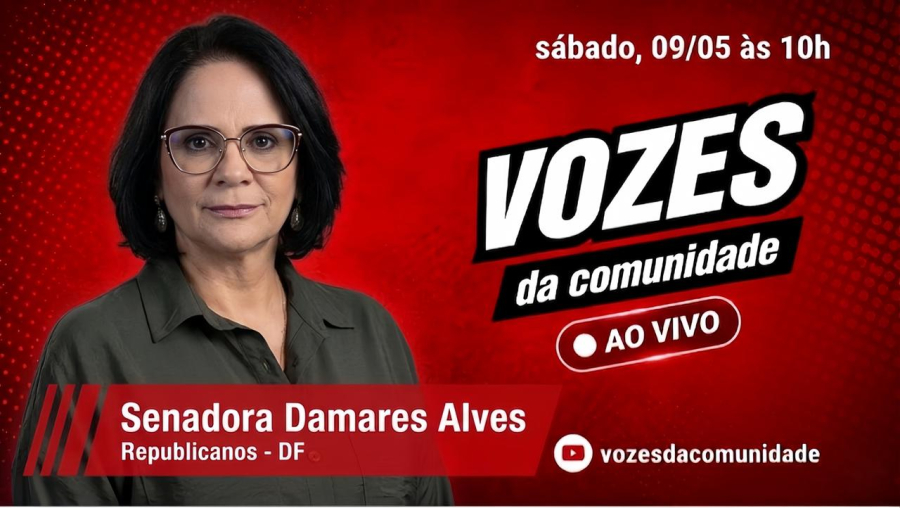 Vozes da Comunidade recebe Damares Alves em entrevista exclusiva neste sábado