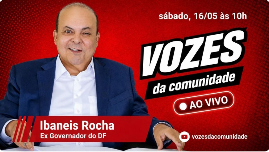 Ibaneis Rocha participará neste sábado (16) do Vozes da Comunidade após deixar o GDF