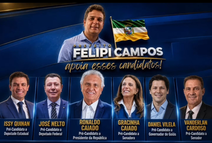 Felipi Campos reforça alianças políticas e declara apoio a pré-candidaturas estratégicas em Goiás