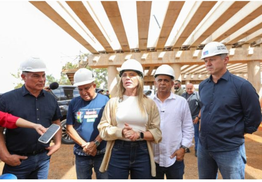 Celina Leão acelera obras do viaduto de Planaltina e reforça compromisso com a mobilidade no norte do DF