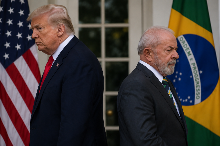 Tensão comercial entre Lula e Trump acende alerta sobre exportações brasileiras aos EUA