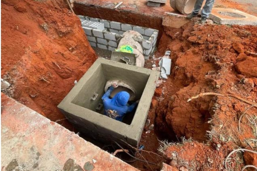 GDF avança em obra histórica no Paranoá para acabar com alagamentos na avenida principal