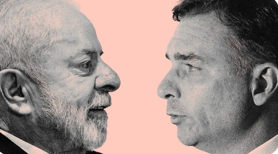Nova pesquisa aponta redução da vantagem de Lula sobre Flávio Bolsonaro em cenário de segundo turno