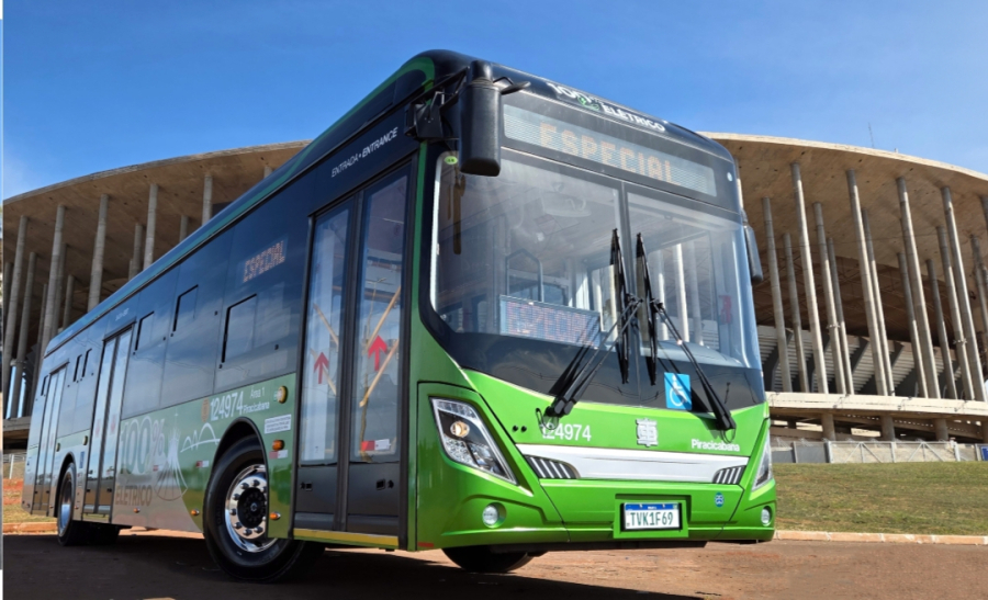 DF amplia mobilidade sustentável com chegada de 18 novos ônibus elétricos ao transporte público