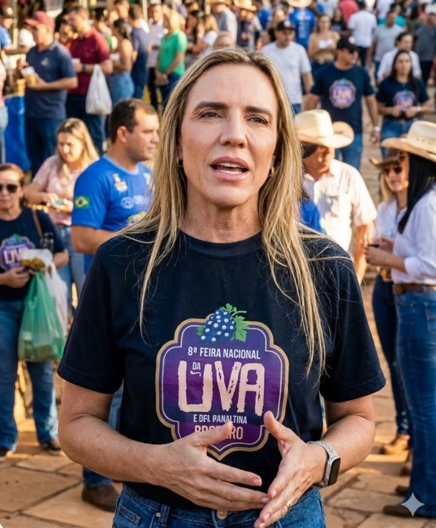 Celina Leão destaca força das mulheres e ações do GDF durante visita à Feira da Uva em Planaltina