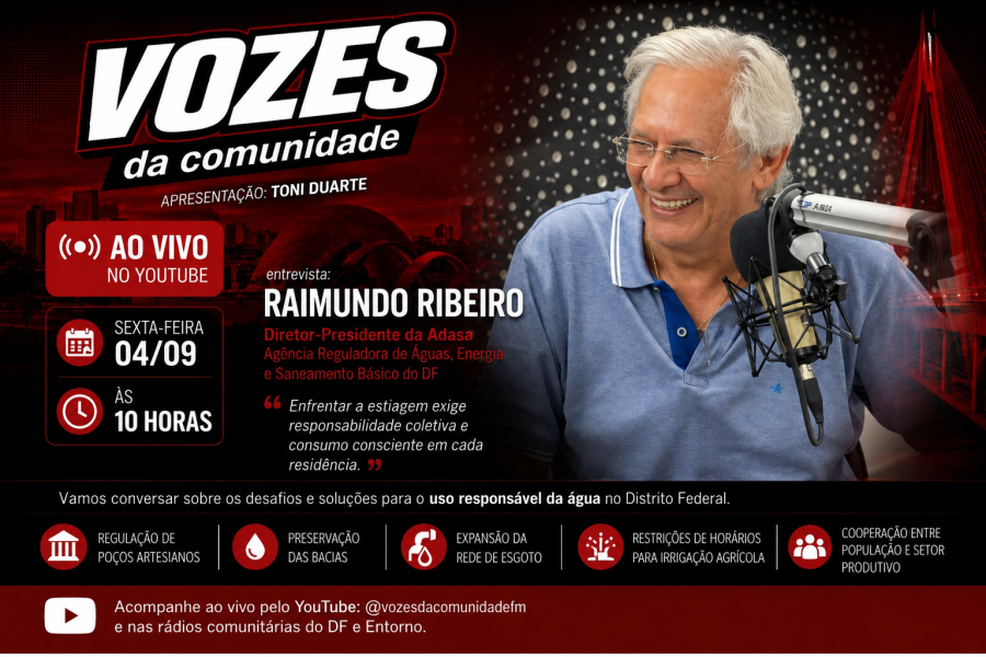 Adasa no Vozes da Comunidade: os desafios do DF diante da estiagem