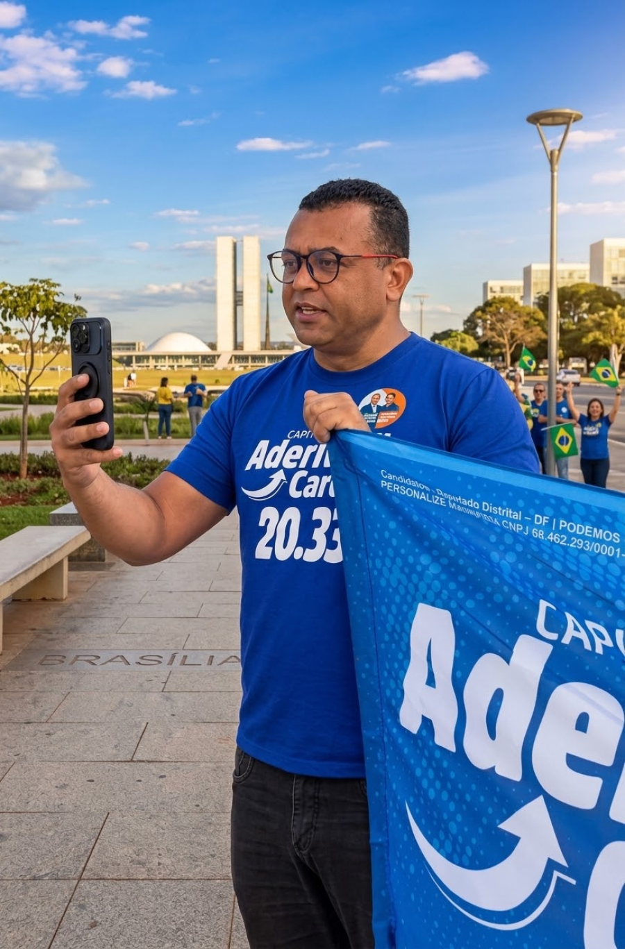 Candidato a distrital Aderivaldo Cardoso intensifica campanha na reta final para a CLDF