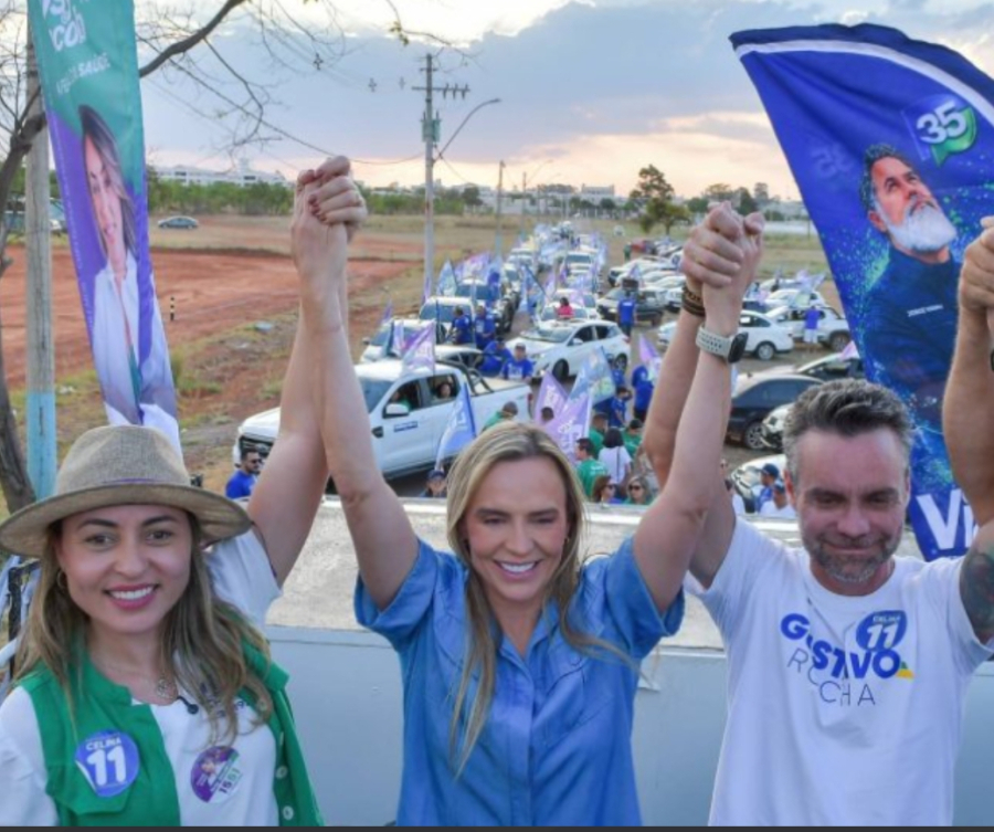 Celina Leão mobiliza apoiadores em Samambaia e na Torre de TV
