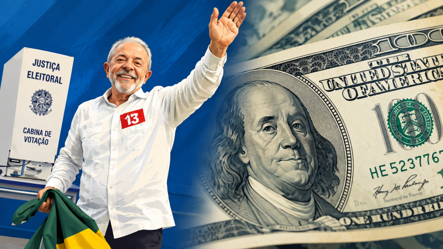 Mercado financeiro reage à vitória de Lula com forte queda na Bolsa e disparada do dólar